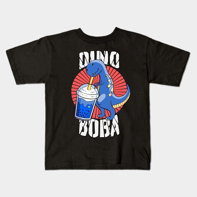 DINO BOBA Kids T-Shirt by NASMASHOP